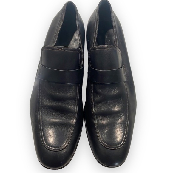 GUCCI Logo Leather Loafers Men\'s Size 8.5 AUTHENTIC main image 5